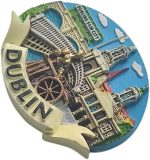 dublin ireland fridge magnet travel souvenir refrigerator decoration 3d magnetic sticker hand painted craft collection