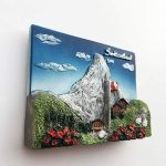 jungfrau switzerland 3d fridge magnet tourist souvenir gift home & kitchen decoration magnetic sticker switzerland refrigerator magnet