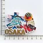 3d osaka japan fridge magnet travel souvenir gift home kitchen refrigerator decoration magnetic sticker craft collection