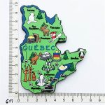 map style quebec canada fridge magnet souvenir gift 3d magnetic sticker collection