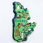 map style quebec canada fridge magnet souvenir gift 3d magnetic sticker collection