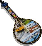 3d portuguese guitar shape lisbon portugal fridge magnet travel souvenir refrigerator decoration resin craft