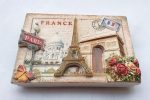 paris france 3d fridge magnet souvenir gift,home & kitchen decoration magnetic sticker paris france refrigerator magnet collection