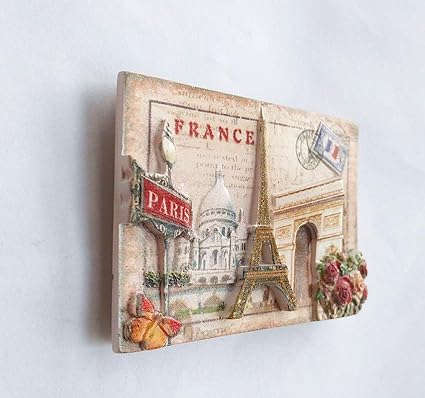 paris france 3d fridge magnet souvenir gift,home & kitchen decoration magnetic sticker paris france refrigerator magnet collection