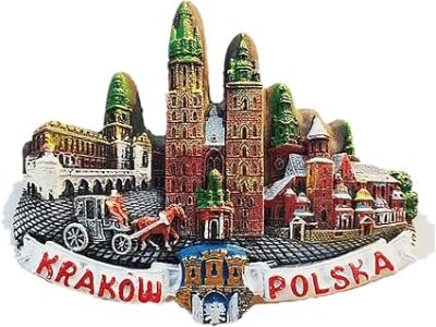 3d krakow poland fridge magnet souvenir gift,home & kitchen decoration magnetic sticker krakow poland refrigerator magnet tourist souvenir gift