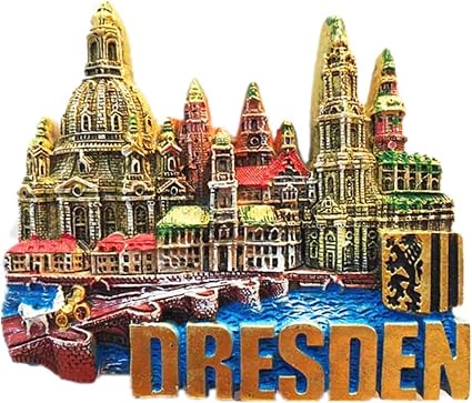 3D Dresden Germany Souvenir Fridge Magnet Home & Kitchen Decoration Magnetic Sticker Dresden Deutschland Refrigerator Magnet Travel Souvenir Gift