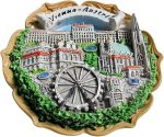 3d vienna austria fridge magnet tourist souvenir refrigerator decorative magnet hand painted craft