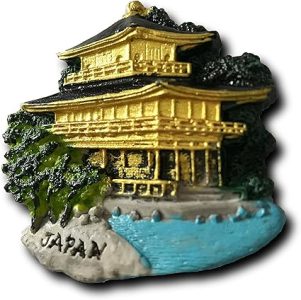 golden pavilion temple kyoto japan 3d fridge magnet,travel souvenir gift, home & kitchen decoration magnetic sticker kyoto japan refrigerator magnet