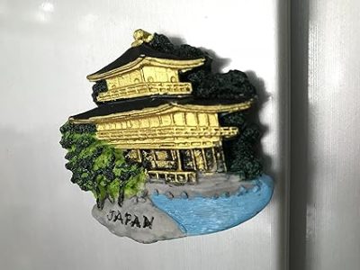 golden pavilion temple kyoto japan 3d fridge magnet,travel souvenir gift, home & kitchen decoration magnetic sticker kyoto japan refrigerator magnet