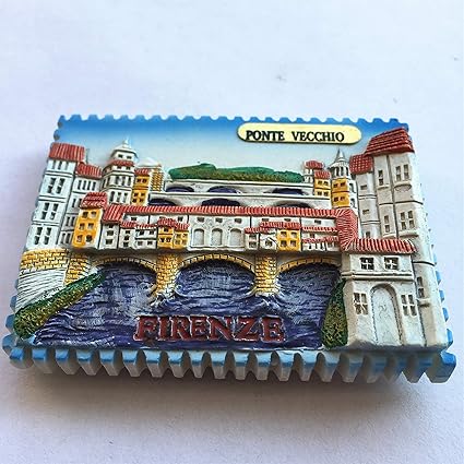 vecchio bridge florence italy fridge magnet souvenir gift home & kitchen decoration magnetic sticker firenze refrigerator magnet collection