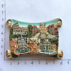 4 attractions of rome italy 3d fridge magnet souvenir gift,home & kitchen decoration magnetic sticker roma italy refrigerator magnet