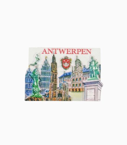 Antwerp Belgium Fridge Magnet – Cathedral & Historic Landmarks, Travel Souvenir & Home Decor