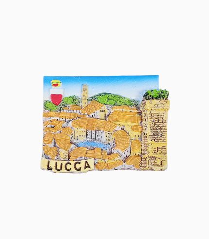 Lucca Refrigerator Magnet,Italy Souvenir Magnet,Tuscany Fridge Magnet,Amphitheater Square Magnet,Lucca Travel Souvenir,3D Italy Magnet,Medieval City Magnet,Italian Landmark Fridge Decoration,Tuscany Tourist Gift,Historic Lucca Souvenir