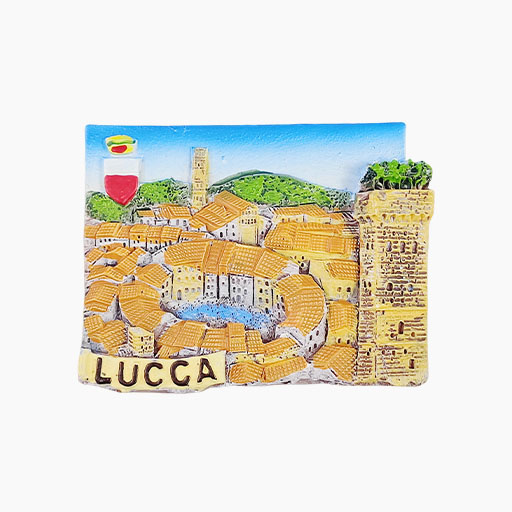 Lucca Refrigerator Magnet,Italy Souvenir Magnet,Tuscany Fridge Magnet,Amphitheater Square Magnet,Lucca Travel Souvenir,3D Italy Magnet,Medieval City Magnet,Italian Landmark Fridge Decoration,Tuscany Tourist Gift,Historic Lucca Souvenir