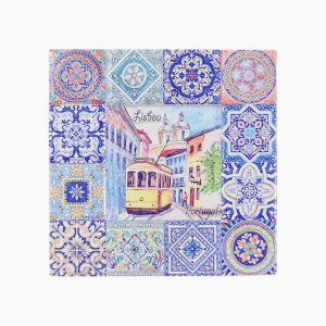 Lisbon Refrigerator Magnet,Portugal Souvenir Magnet,Portuguese Tile Fridge Magnet,Lisbon Tram Magnet,Azulejo Tile Souvenir,Portugal Travel Souvenir,Lisbon Cityscape Magnet,Decorative Tile Fridge Magnet,Portugal Tourist Gift,Lisbon Ceramic Magnet