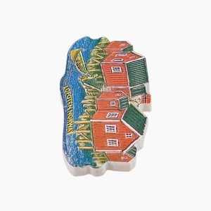 Lofoten Refrigerator Magnet,Norway Souvenir Magnet,Nordic Fishing Village Magnet,Norwegian Coastal Fridge Magnet,Norway Travel Souvenir,Scandinavian Fridge Magnet,Rorbuer Cabin Magnet,Arctic Fishing Culture Magnet,Lofoten Tourist Gift,Nordic Heritage Magnet