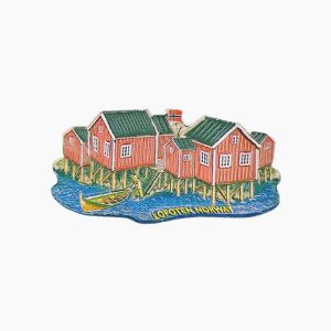 Lofoten Refrigerator Magnet,Norway Souvenir Magnet,Nordic Fishing Village Magnet,Norwegian Coastal Fridge Magnet,Norway Travel Souvenir,Scandinavian Fridge Magnet,Rorbuer Cabin Magnet,Arctic Fishing Culture Magnet,Lofoten Tourist Gift,Nordic Heritage Magnet