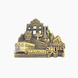 Macau Refrigerator Magnet,Macau Souvenir Magnet,China Fridge Magnet,Macau Landmark Magnet,Metal Macau Magnet,Ruins of St. Paul’s Magnet,Grand Lisboa Souvenir,Macau Tower Fridge Magnet,Chinese Travel Souvenir,Asia Tourist Gift