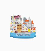 Munich Refrigerator Magnet,Germany Souvenir Magnet,3D City Landmark Magnet,Munich Travel Souvenir,Bavarian Architecture Fridge Magnet,Munich Oktoberfest Magnet,Neues Rathaus Fridge Magnet,Germany Tourist Gift,Munich Cultural Souvenir,Munich Landmarks Magnet