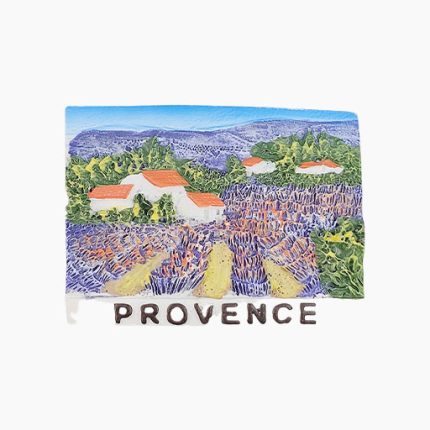 Provence Refrigerator Magnet,France Souvenir Magnet,Lavender Field Fridge Magnet,Provence Travel Souvenir,French Countryside Magnet,3D France Magnet,Provence Landmark Fridge Decoration,Scenic France Souvenir,Lavender Farm Magnet,French Tourist Gift