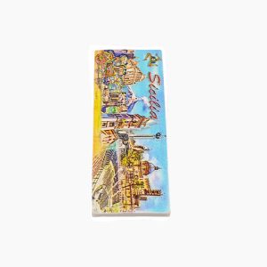 Sicily Refrigerator Magnet,Italy Souvenir Magnet,Palermo Fridge Magnet,Catania Travel Souvenir,Mount Etna Magnet,Sicily Landmarks Magnet,Sicilian Heritage Fridge Magnet,Taormina Ruins Magnet,Sicily Tourist Gift,Italian Culture Souvenir