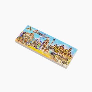 Sicily Refrigerator Magnet,Italy Souvenir Magnet,Palermo Fridge Magnet,Catania Travel Souvenir,Mount Etna Magnet,Sicily Landmarks Magnet,Sicilian Heritage Fridge Magnet,Taormina Ruins Magnet,Sicily Tourist Gift,Italian Culture Souvenir