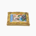 Marbella Refrigerator Magnet,Spain Souvenir Magnet,Andalucia Fridge Magnet,Spanish Street Scene Magnet,Marbella Travel Souvenir,3D Spain Magnet,Mediterranean Fridge Magnet,Spain Tourist Gift,Gold Frame Magnet,Andalusian Culture Souvenir