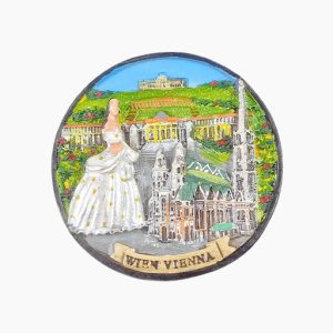 Vienna Refrigerator Magnet,Austria Souvenir Magnet,Schönbrunn Palace Fridge Magnet,St. Stephen&#039;s Cathedral Magnet,Austrian Landmark Magnet,Vienna Travel Souvenir,Austria Tourist Gift,Vienna Cultural Magnet,Historic Austria Fridge Decoration,Vienna 3D Magnet