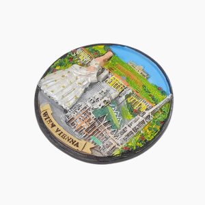 Vienna Refrigerator Magnet,Austria Souvenir Magnet,Schönbrunn Palace Fridge Magnet,St. Stephen&#039;s Cathedral Magnet,Austrian Landmark Magnet,Vienna Travel Souvenir,Austria Tourist Gift,Vienna Cultural Magnet,Historic Austria Fridge Decoration,Vienna 3D Magnet