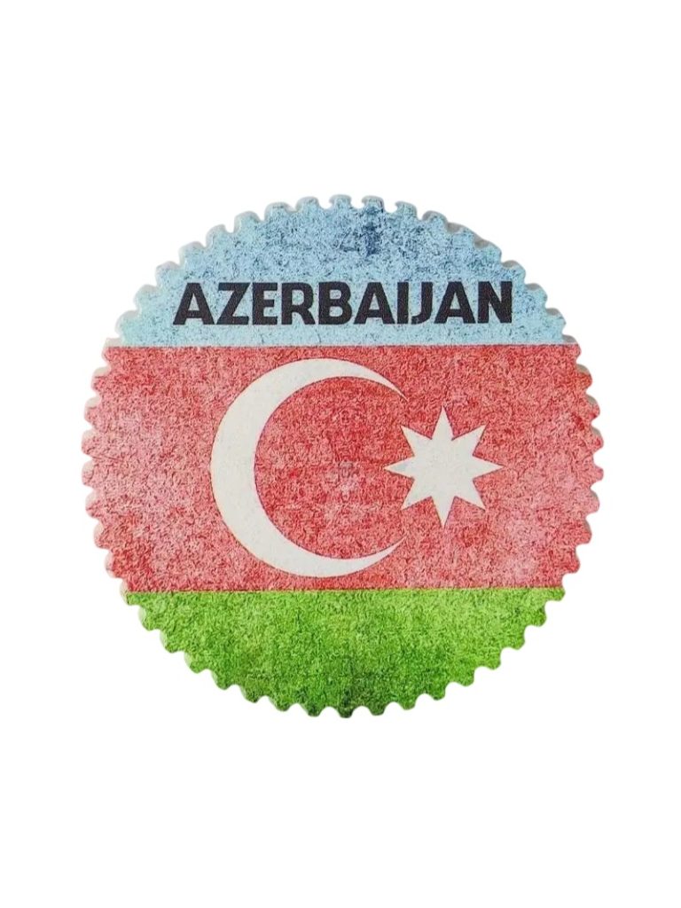 azerbaijan flag fridge magnets – national souvenir gift, patriotic decor for fridge, locker & office (2)