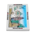 belgrade serbia fridge magnet – city landmark 3d design, eastern european travel souvenir & gift