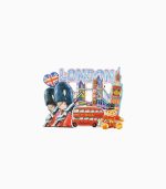 british royal guard & london landmarks fridge magnet uk travel souvenir & fridge collectible