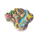 chiang mai thailand fridge magnet temple jungle scene travel keepsake
