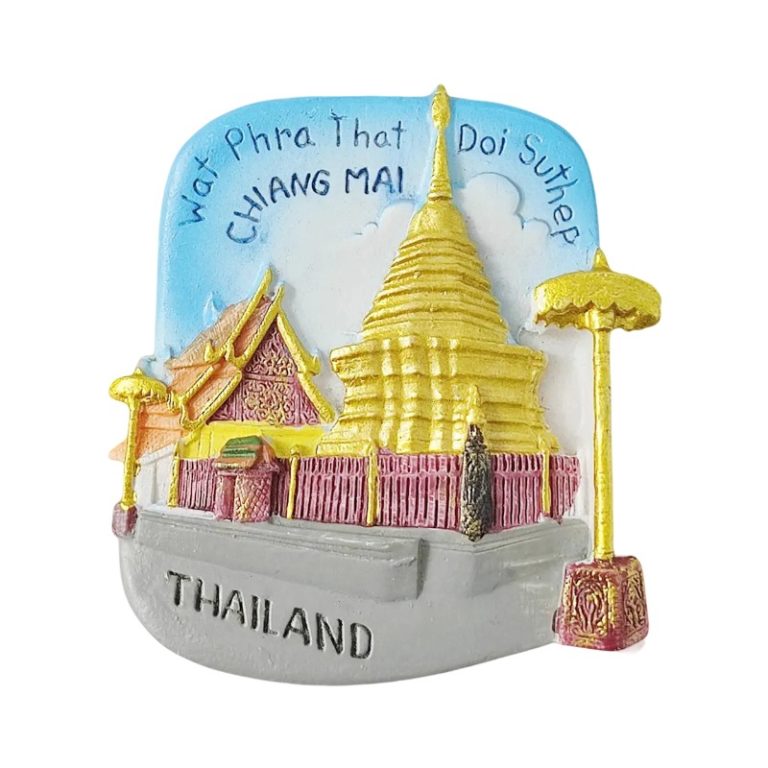 chiang mai thailand fridge magnet – wat phra that doi suthep temple souvenir & fridge decoration
