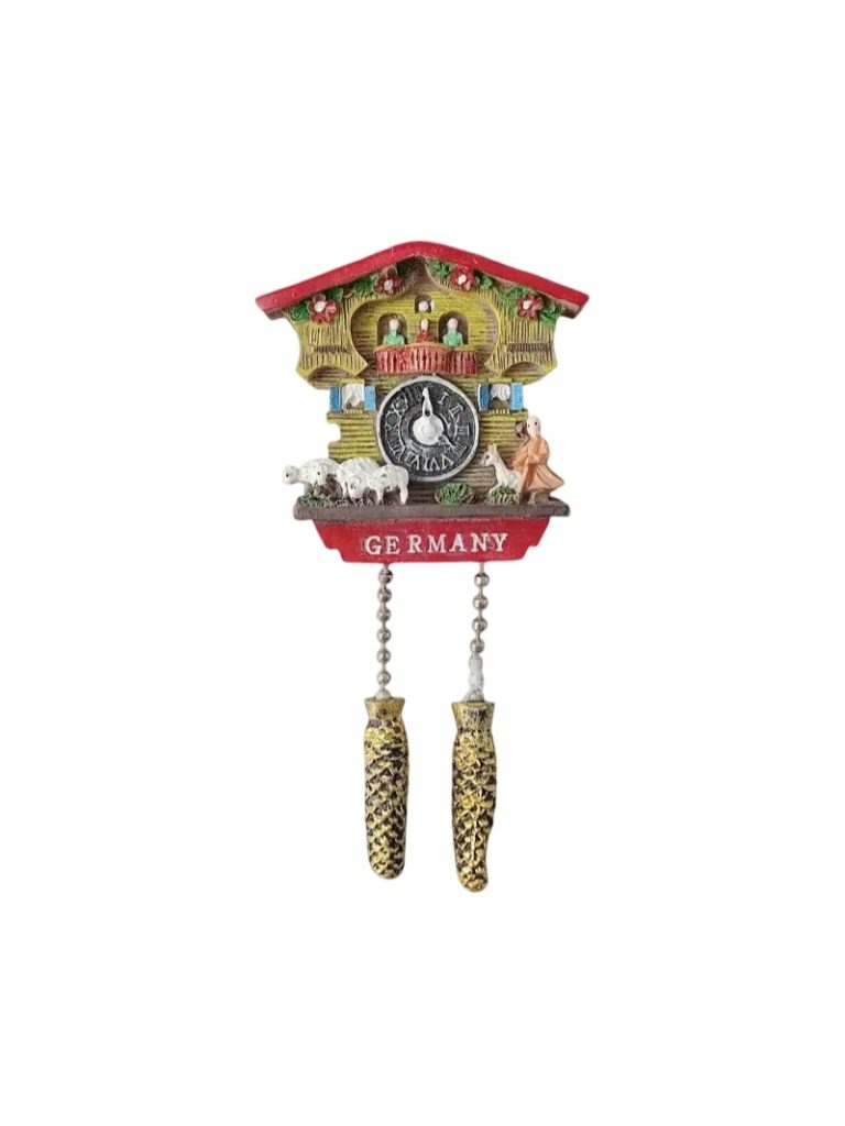 germany fridge magnet – traditional cuckoo clock design travel souvenir & vintage décor