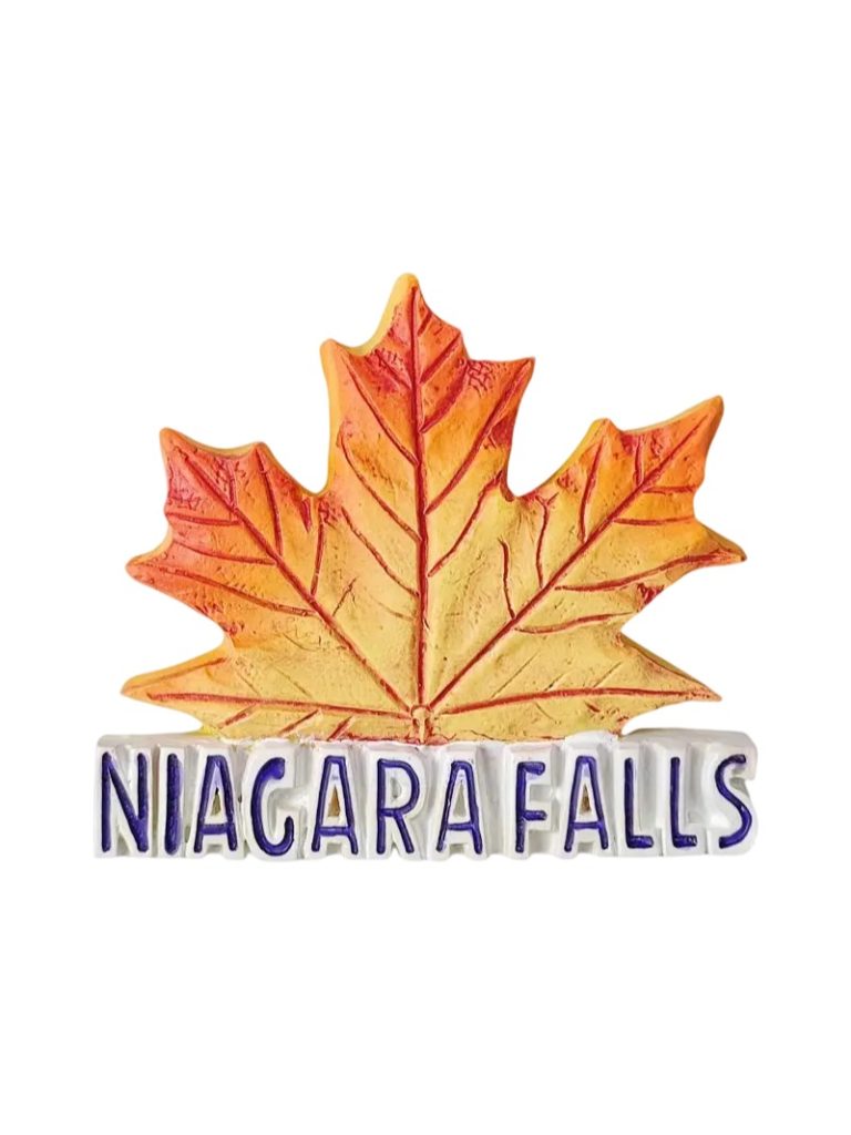 niagara falls canada fridge magnet – autumn maple leaf design travel souvenir & whiteboard décor