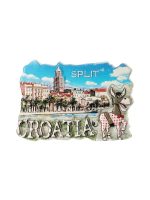 split croatia fridge magnet cute donkey landmark design souvenir for magnetic board or travel collection