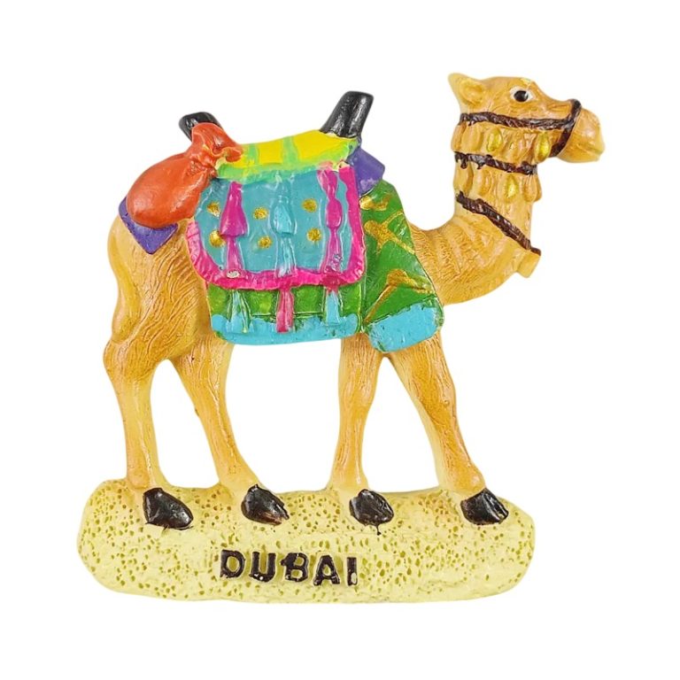 dubai camel fridge magnet – travel souvenir gift & whiteboard décor
