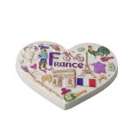 france fridge magnet heart shaped iconic symbols travel gift & cute décor