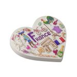 france fridge magnet heart shaped iconic symbols travel gift & cute décor
