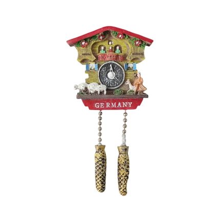 germany fridge magnet – traditional cuckoo clock design travel souvenir & vintage décor