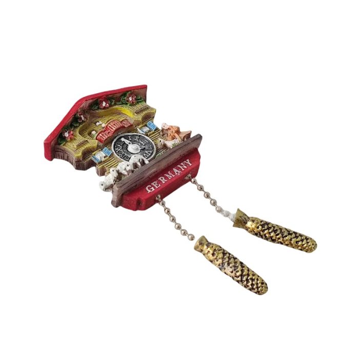 germany fridge magnet – traditional cuckoo clock design travel souvenir & vintage décor