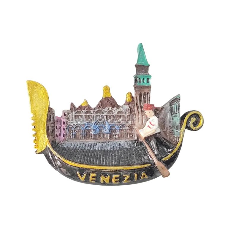 gondola shape venezia italy fridge magnet – romantic travel souvenir & kitchen décor