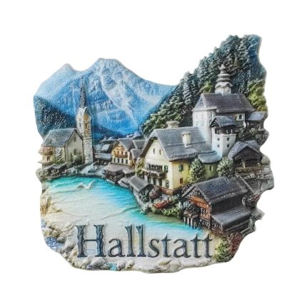hallstatt austria fridge magnets – alpine village & lake scene, european travel souvenir gift & fridge display