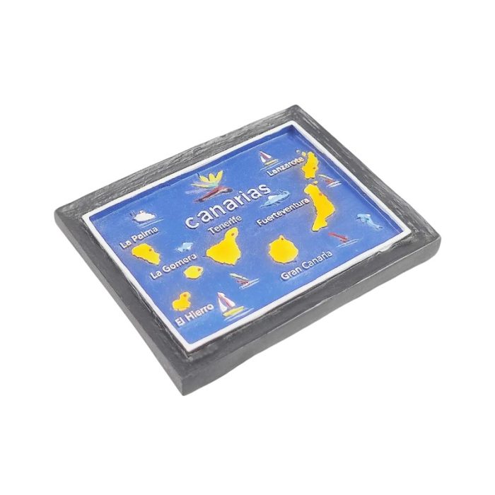 canary islands map fridge magnet – spain canarias souvenir gift & whiteboard or kitchen decor