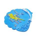 cyprus island fridge magnet – 3d map with major cities & ocean theme, travel souvenir gift & magnetic décor