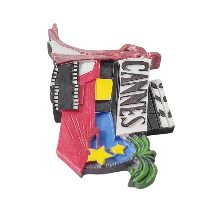 cannes france movie festival fridge magnet – film themed souvenir, red carpet style fridge décor