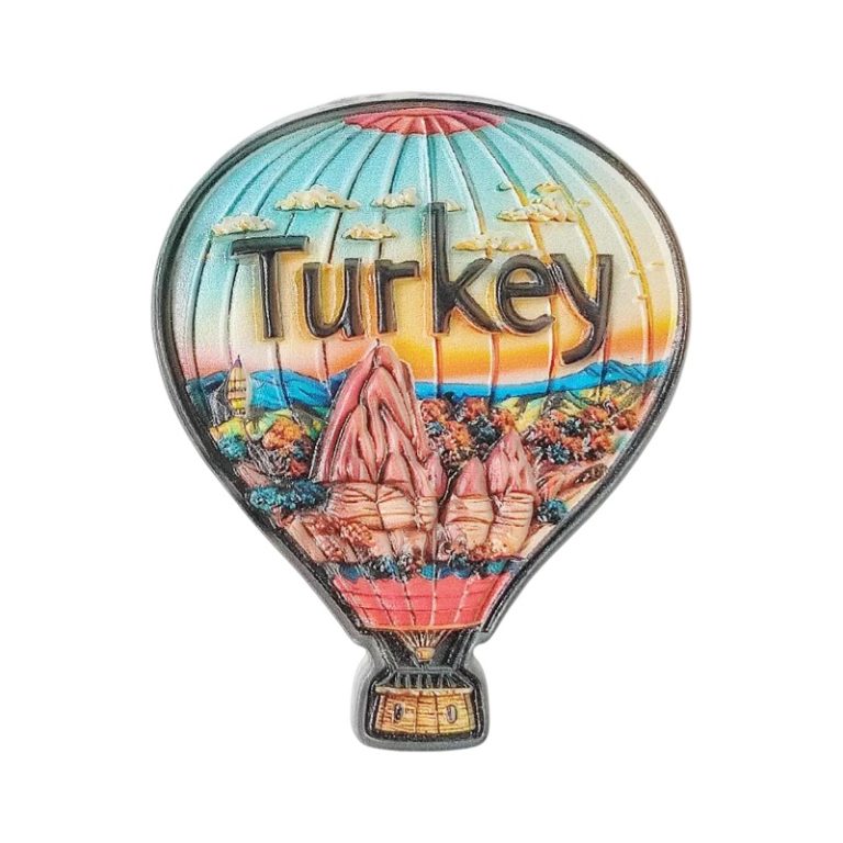 turkey hot air balloon fridge magnets – cappadocia travel souvenir gift, 3d scenic decor for fridge & office