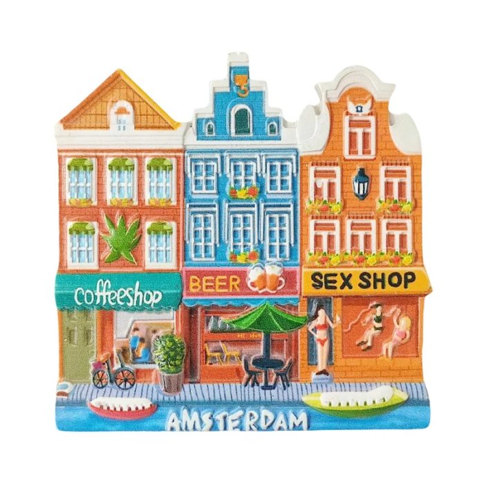 amsterdam netherlands fridge magnet urban culture travel souvenir & whiteboard decoration