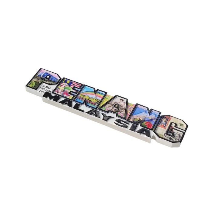 penang malaysia letters fridge magnet heritage city travel souvenir & magnetic décor